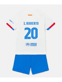 Billige Barcelona Sergi Roberto #20 Bortedraktsett Barn 2023-24 Kortermet (+ Korte bukser)